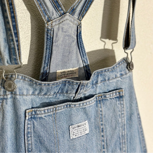Levi’s Distressed Denim Overalls | Size L - Picture 2 of 5